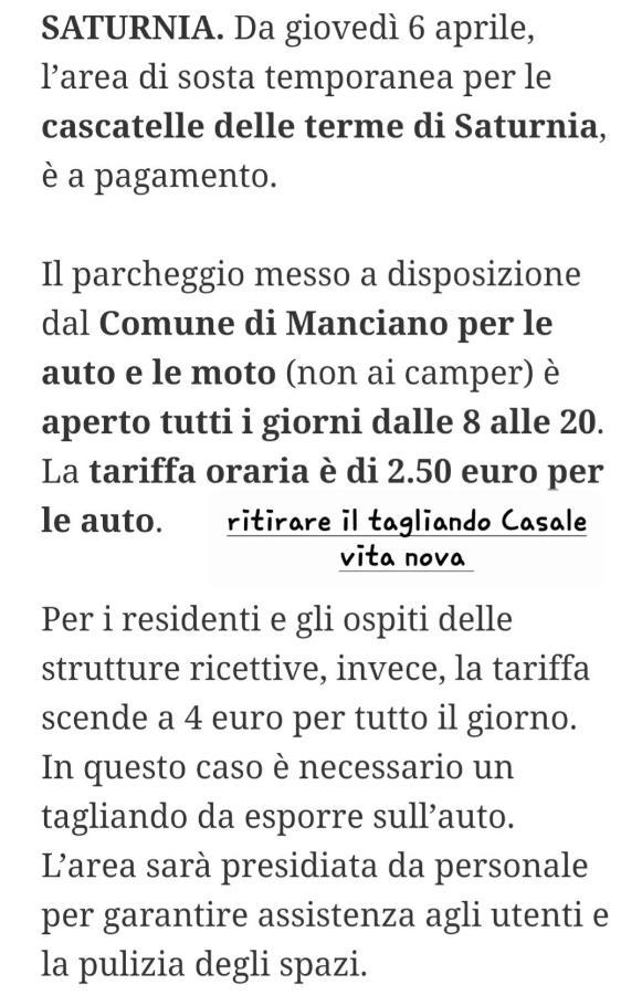 Roberto, Casale Vita Nova Manciano Exteriör bild